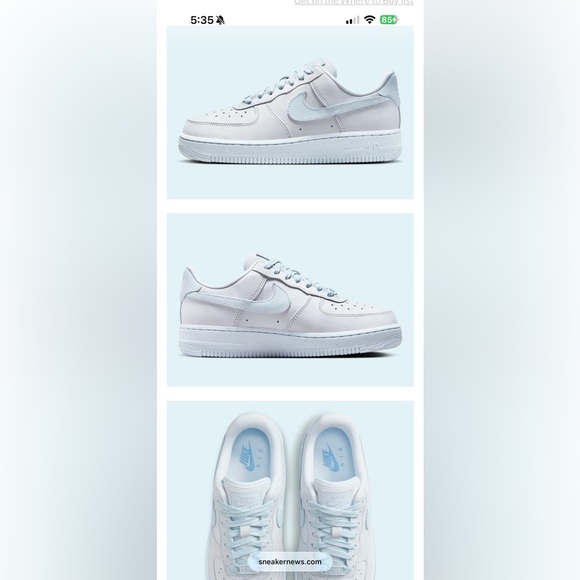 Nike Shoes - Nike Women’s Air Force 1 Low “Blue Tint”